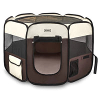 Aliparr Portable Pet PlaypenDog Playpen Foldable Pet Exercise Pen Tents for Dogs/Cats/Rabbits/PetsCat Playpen Indoor/Outdoor Travel Camping Use with Carry Case