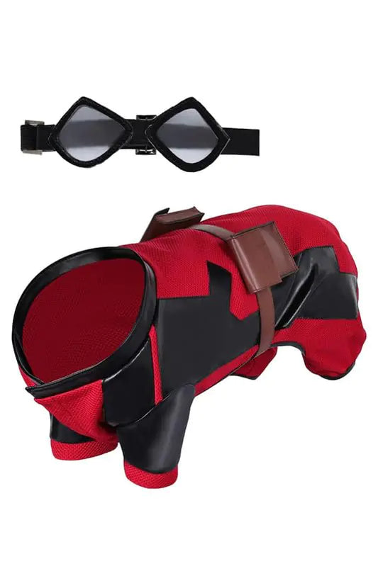 Dogs Pool Costume Pet Red Suit Halloween Superhero Cosplay Outfits Party Funny Fancy Dress Birthday Gifts(Outfits XX-Large)