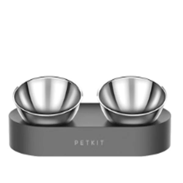 Adjustable Cat Bowl with Dual Bowls for Feeding