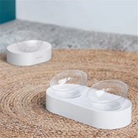 Adjustable Cat Bowl with Dual Bowls for Feeding