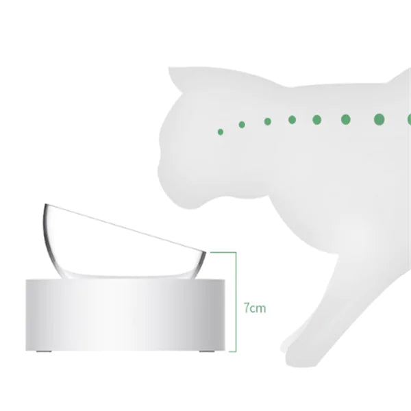 Adjustable Cat Bowl with Dual Bowls for Feeding